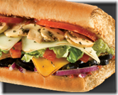 quiznos veggie sub